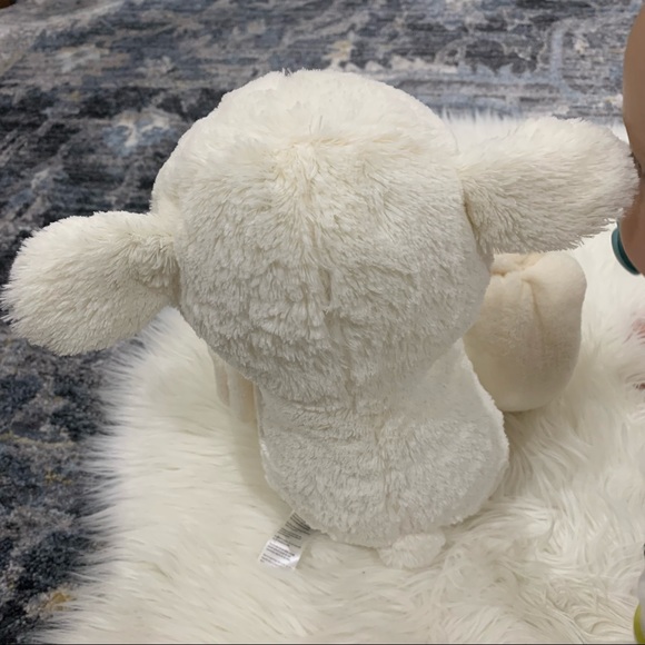 NWOT Elegant Baby lamb bedtime huggie plush toy 🐑 baby sheep precious animal - Picture 3 of 7